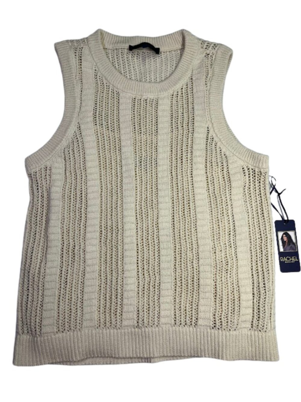 Rachel Rachel Roy Sleeveless Sweater Vest, Cream